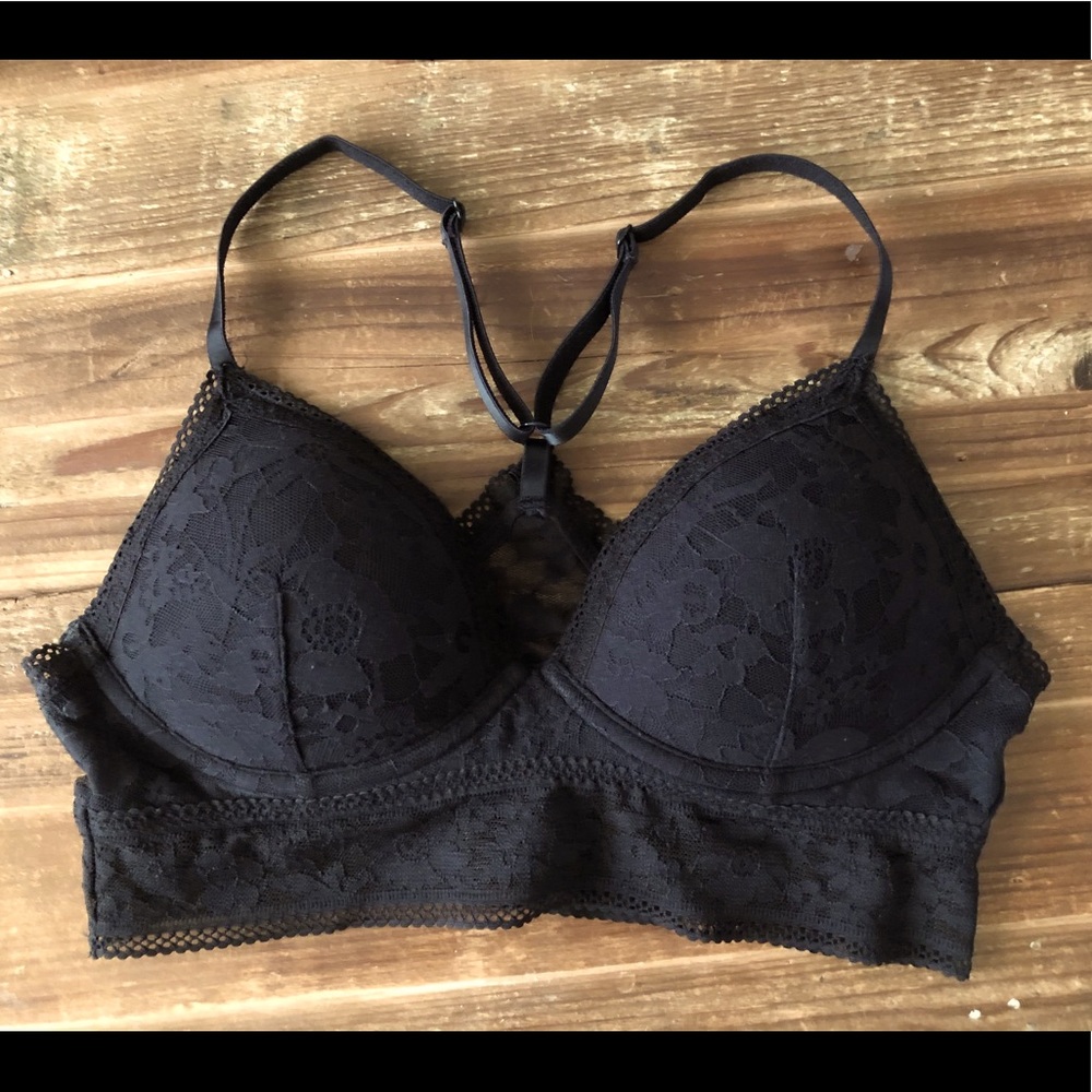 Victoria’s Secret Black Lace Padded Bralette